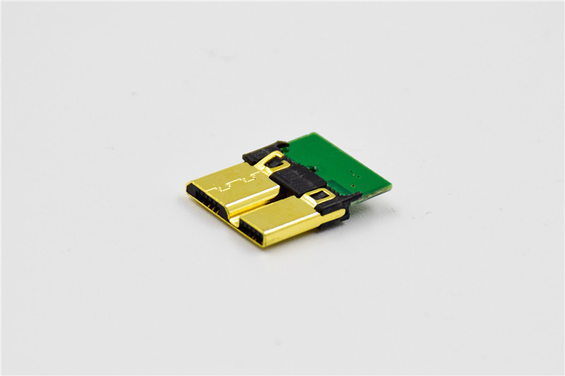 USB MICRO B 3.0 帶PCB 外殼鍍金 