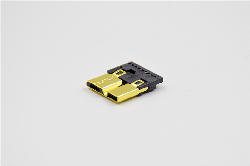 USB MICRO B 3.0 單排焊外殼鍍金